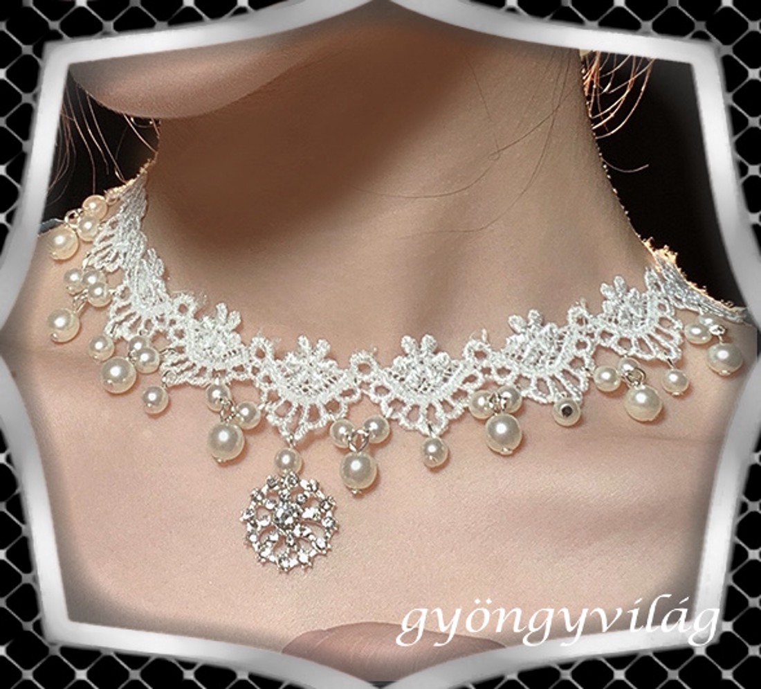 Nunta, mireasa, casual colier choker, ES-L11 - accesorii nuntă - bijuterii mireasă - colier mireasă - Artynos.ro