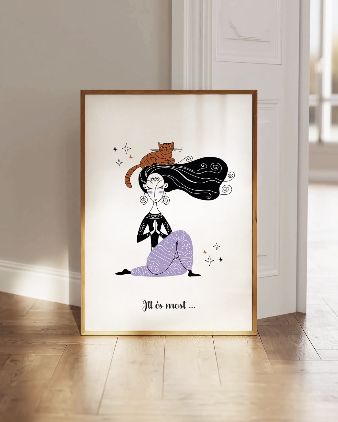 Yoga poster, yoga motivational imagine, yoga studio decor de perete -  - Artynos.ro
