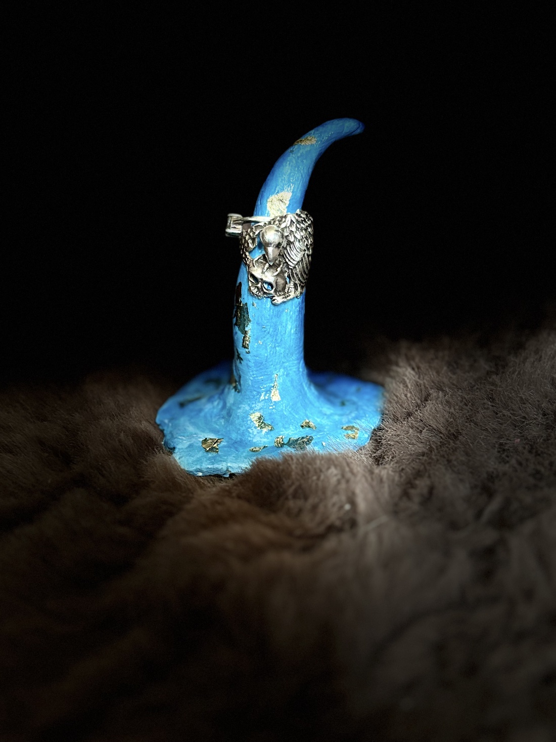 Suport din lut pentru inele - accesorii nuntă - accesorii de nuntă - suport verighete și perne pentru inele - Artynos.ro