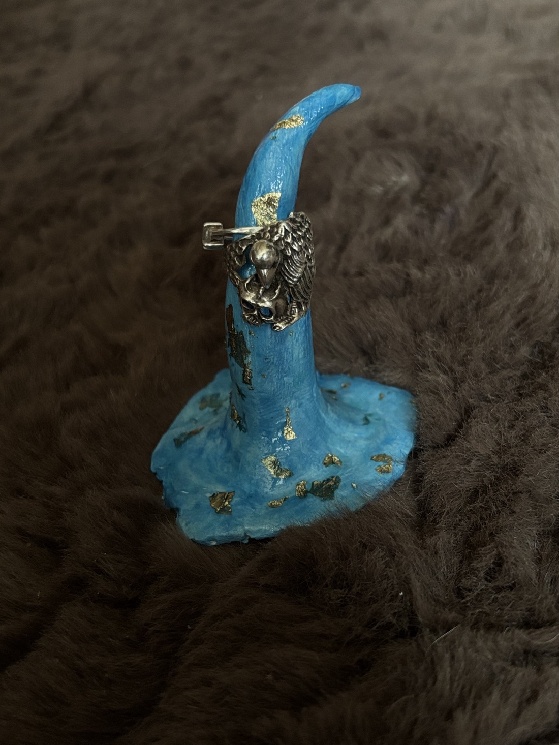 Suport din lut pentru inele - accesorii nuntă - accesorii de nuntă - suport verighete și perne pentru inele - Artynos.ro