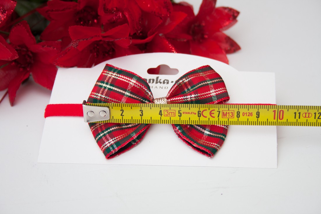 Bentiță elastică - Red plaid - - Artynos.ro Bentiță elastică - Red plaid - - Artynos.ro