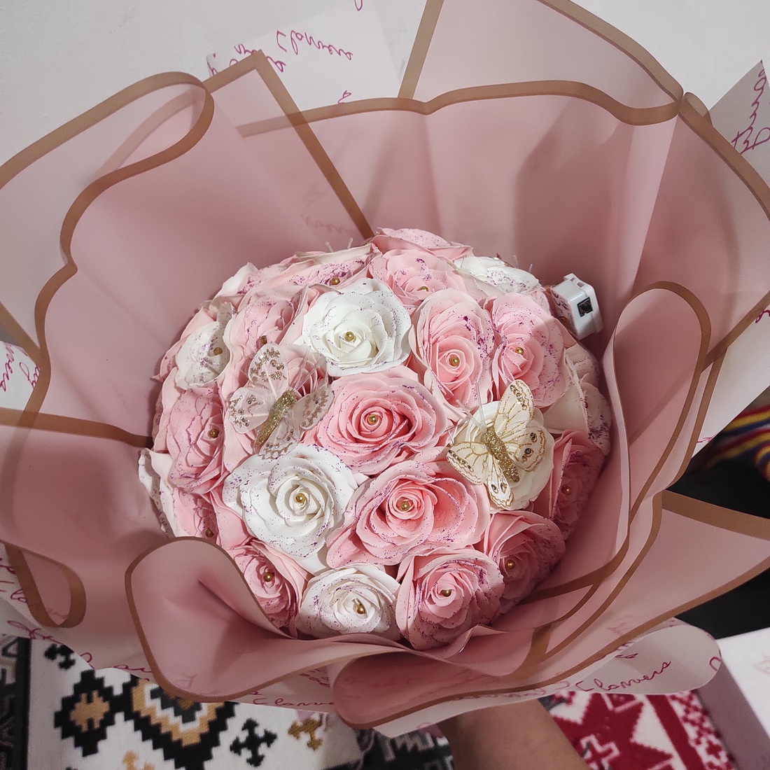 Buchet cu trandafiri de săpun parfumați - casă & stil de viață - decorațiuni de casă - accesorii florale - buchete de flori - Artynos.ro