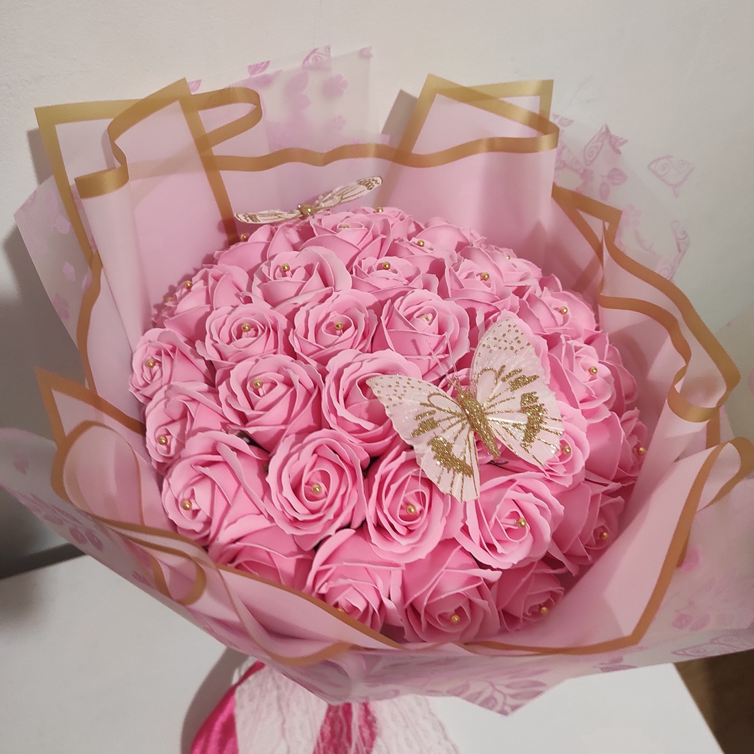 Buchet cu trandafiri de săpun parfumați  - casă & stil de viață - decorațiuni de casă - accesorii florale - buchete de flori - Artynos.ro