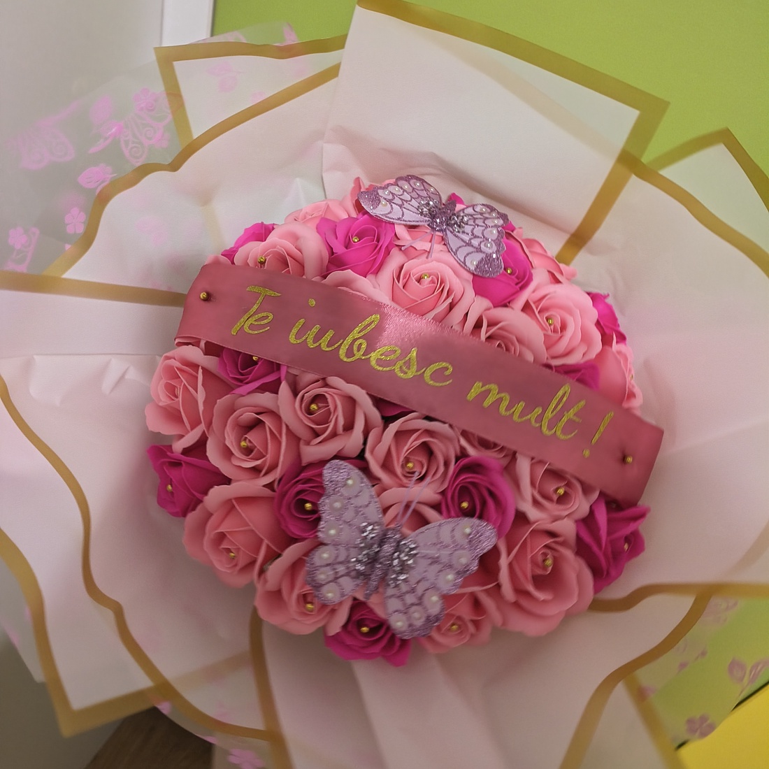 Buchet cu trandafiri de săpun cu parfumați - casă & stil de viață - decorațiuni de casă - accesorii florale - buchete de flori - Artynos.ro