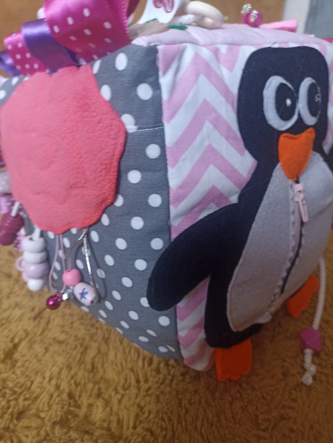 Cub moale pentru bebeluși, de la 0 luni, personalizabil, Alege culorile și exercițiile potrivite ție :) - jucării și echipamente pentru copii - jucării bebeluși - cub pentru copii - Artynos.ro