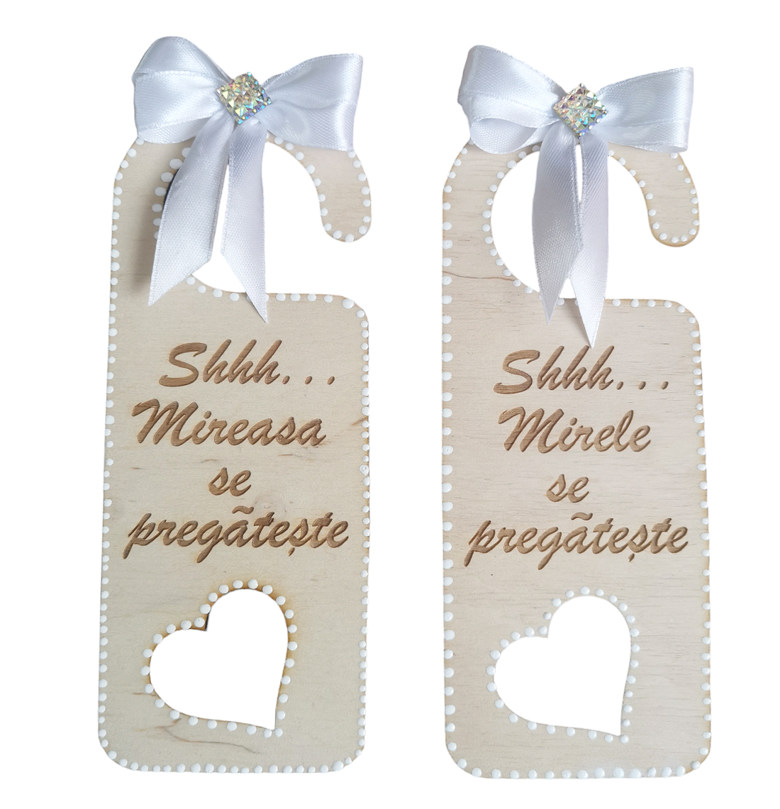 Agățători ușa pentru nunta - accesorii nuntă - accesorii și cadouri de burlecițe - Artynos.ro