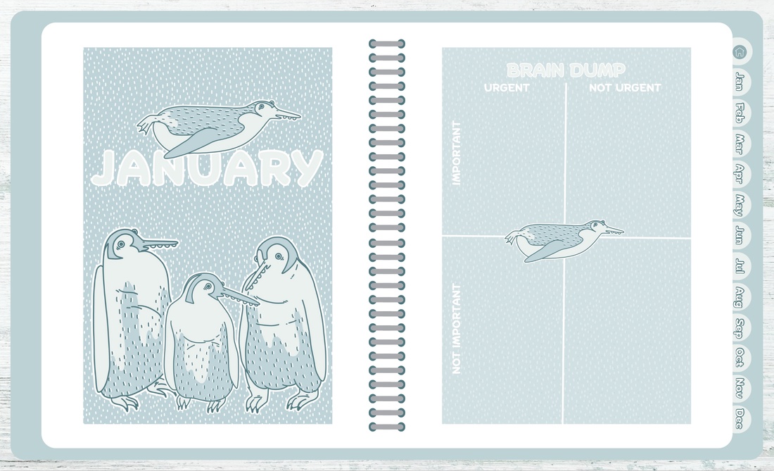 Agenda digitala datata, in engleza pentru anul 2026 - arte vizuale și accesorii  - grafică, ilustrație - grafică digitală - Artynos.ro