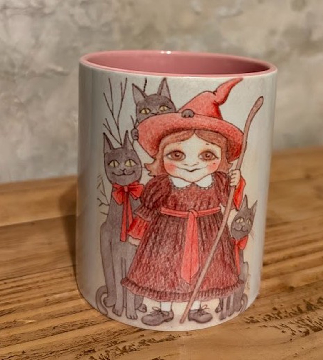 Cană ilustrată � mica vrăjitoare - casă & stil de viață - echipamente de bucătărie - accesorii de servire - căni - Artynos.ro