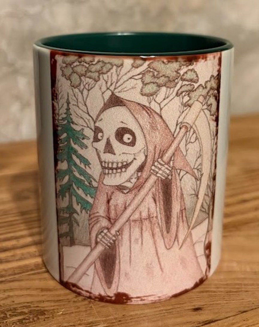 Cană cu schelet amuzant cu coasă - casă & stil de viață - echipamente de bucătărie - accesorii de servire - căni - Artynos.ro