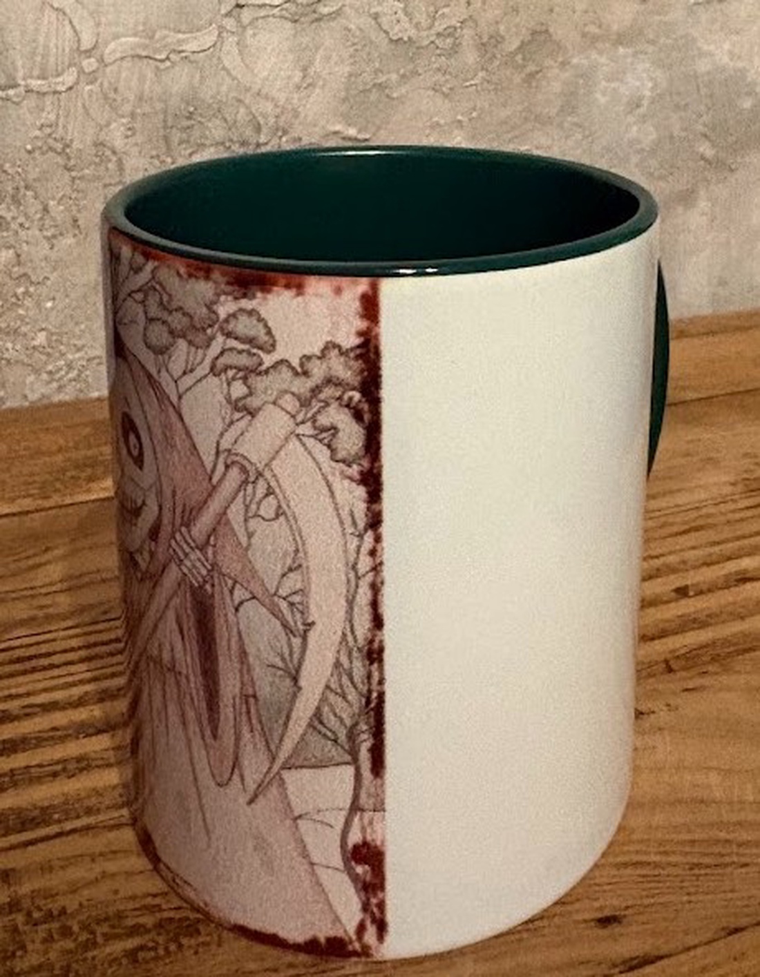 Cană cu schelet amuzant cu coasă - casă & stil de viață - echipamente de bucătărie - accesorii de servire - căni - Artynos.ro