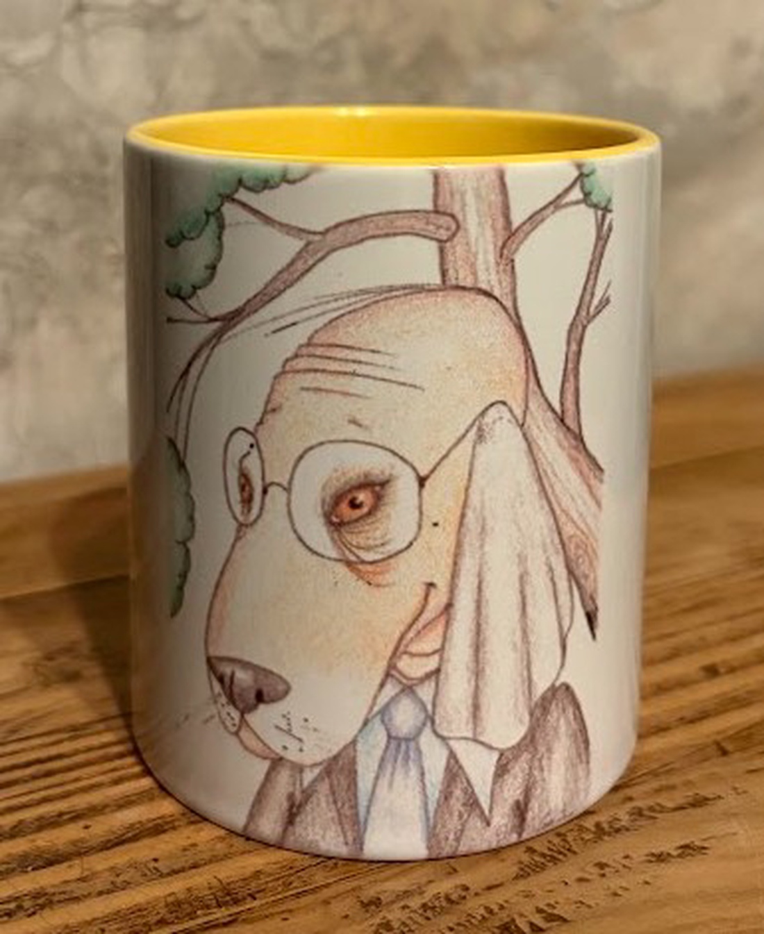 Cană Kapó Elemér � câine cu ochelari - casă & stil de viață - echipamente de bucătărie - accesorii de servire - căni - Artynos.ro