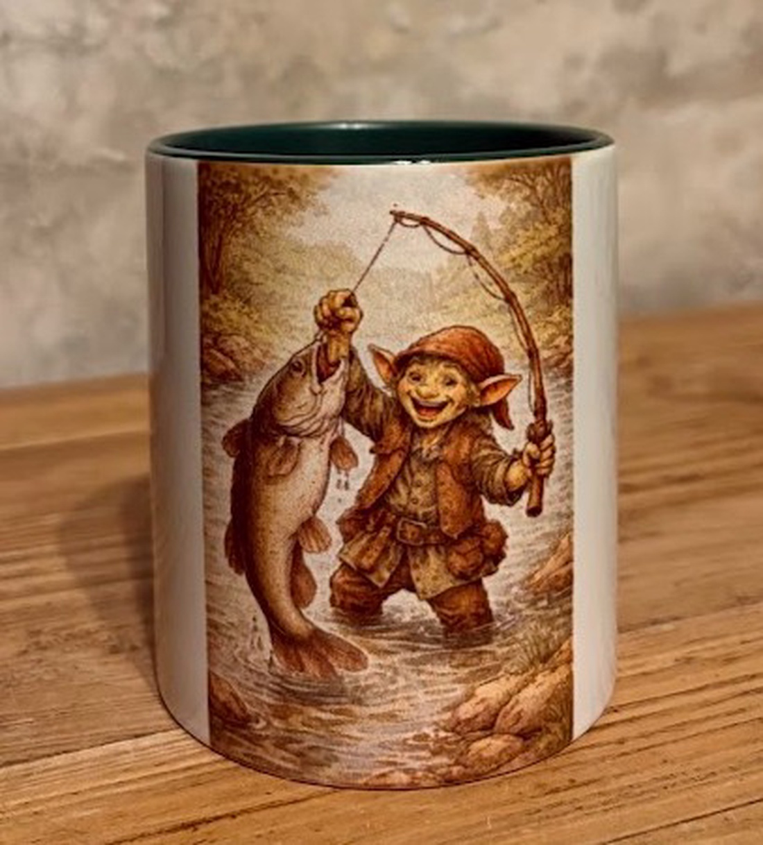 Cană cu kobold și pește - casă & stil de viață - echipamente de bucătărie - accesorii de servire - căni - Artynos.ro