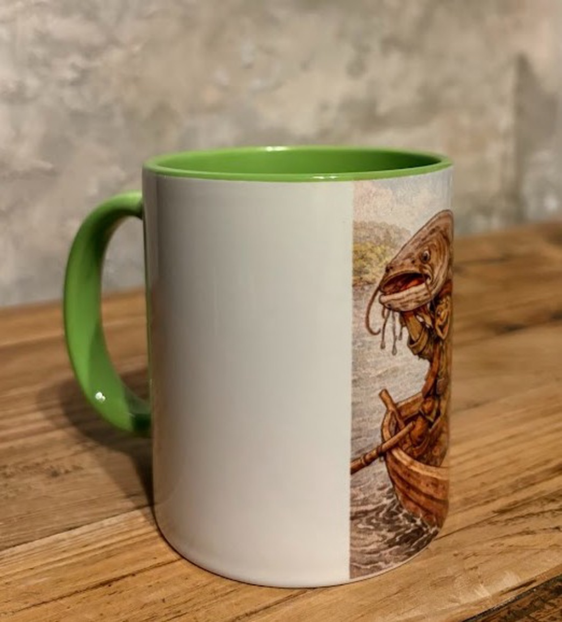 Cană ilustrată cu kobold care prinde un somn - casă & stil de viață - echipamente de bucătărie - accesorii de servire - căni - Artynos.ro