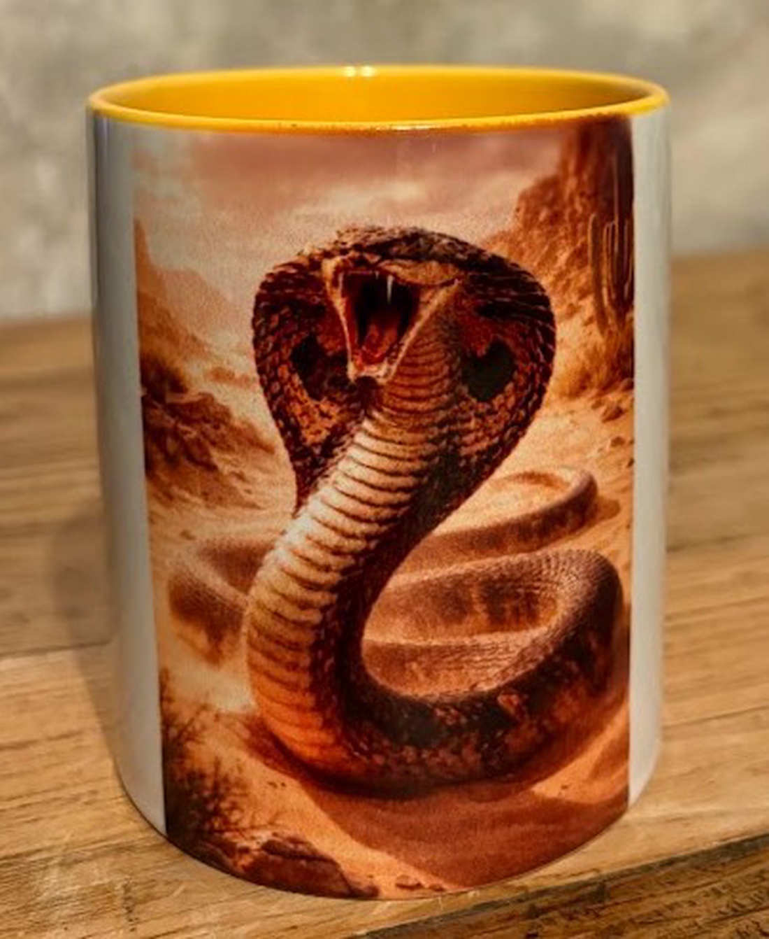 Cană cu model cobră în deșert - casă & stil de viață - echipamente de bucătărie - accesorii de servire - căni - Artynos.ro