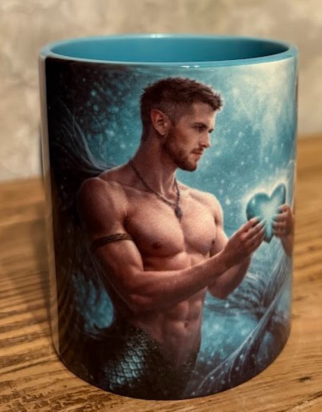 Cană ilustrată cu tritoni îndrăgostiți - casă & stil de viață - echipamente de bucătărie - accesorii de servire - căni - Artynos.ro