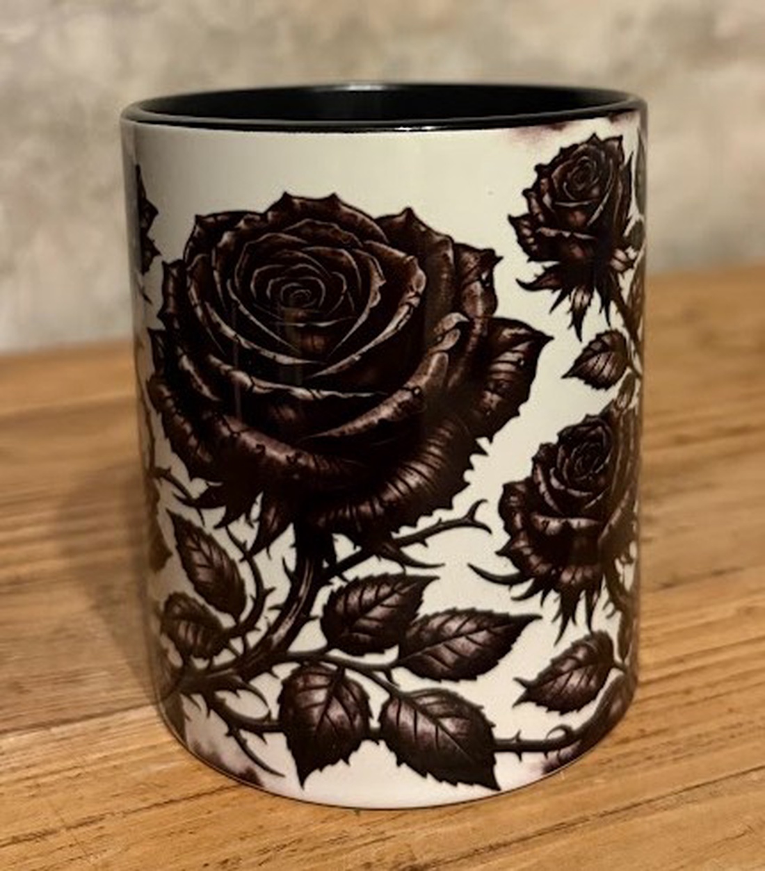 Cană Trandafir negru gotic - casă & stil de viață - echipamente de bucătărie - accesorii de servire - căni - Artynos.ro