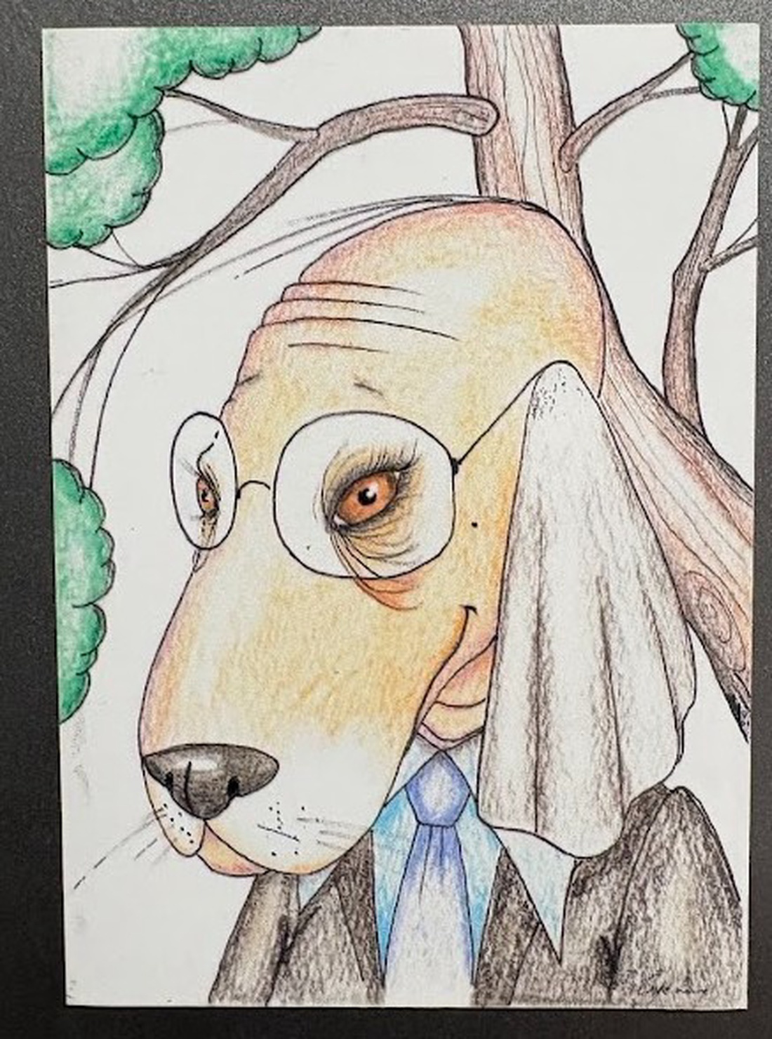 Magnet de frigider � Kapó Elemér, cățel cu ochelari - casă & stil de viață - echipamente de bucătărie - decor de bucătărie - magneți de frigider - Artynos.ro