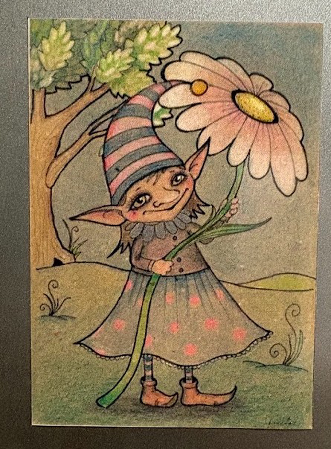 Magnet de frigider cu fată spiriduș de primăvară - casă & stil de viață - echipamente de bucătărie - decor de bucătărie - magneți de frigider - Artynos.ro