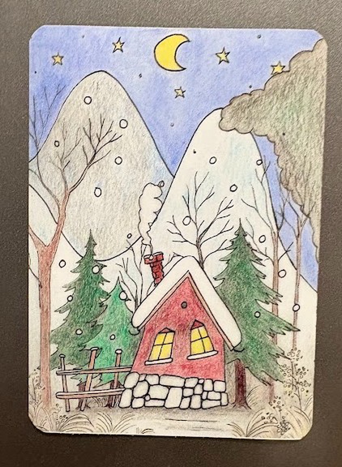 Magnet de frigider Vis de iarnă - casă & stil de viață - echipamente de bucătărie - decor de bucătărie - magneți de frigider - Artynos.ro