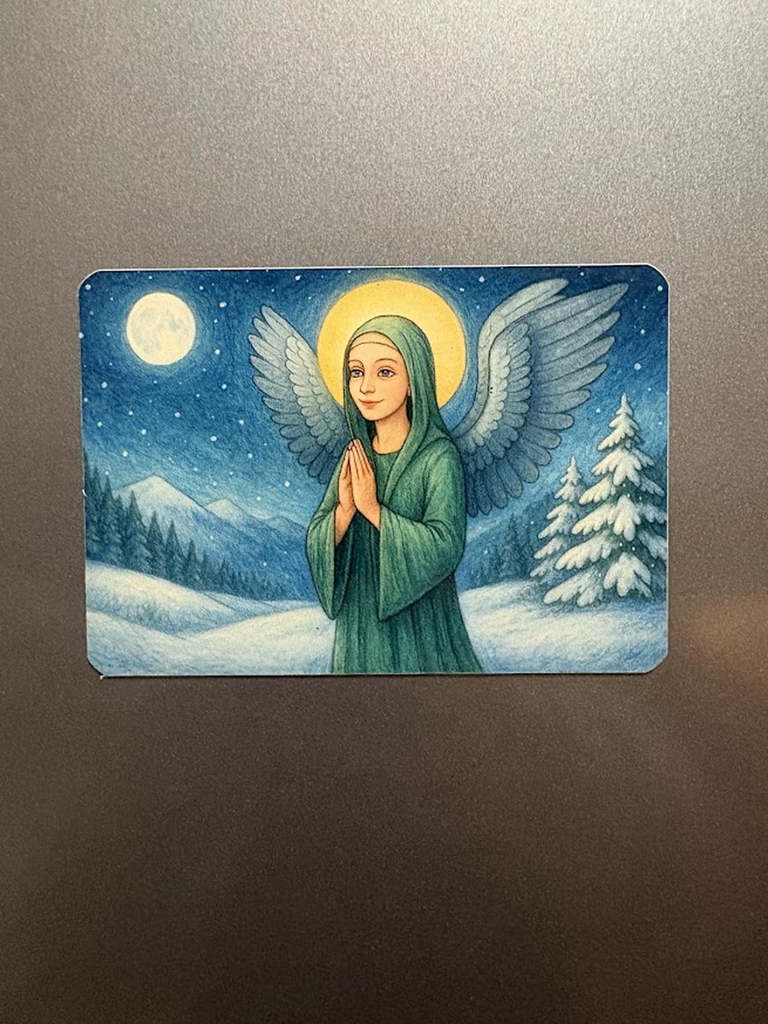 Magnet de frigider Înger verde - casă & stil de viață - echipamente de bucătărie - decor de bucătărie - magneți de frigider - Artynos.ro