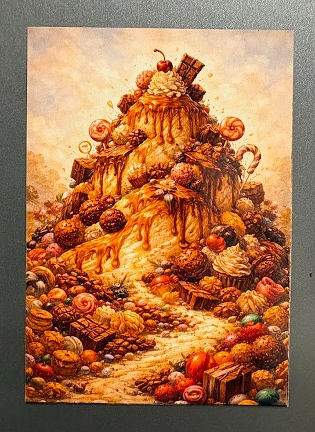 Magnet de frigider munte de zahăr - casă & stil de viață - echipamente de bucătărie - decor de bucătărie - magneți de frigider - Artynos.ro