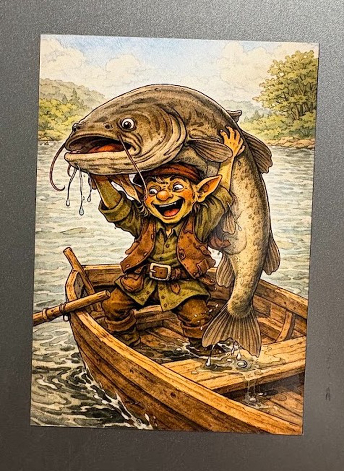 Magnet de frigider Kobold prinde somn - casă & stil de viață - echipamente de bucătărie - decor de bucătărie - magneți de frigider - Artynos.ro