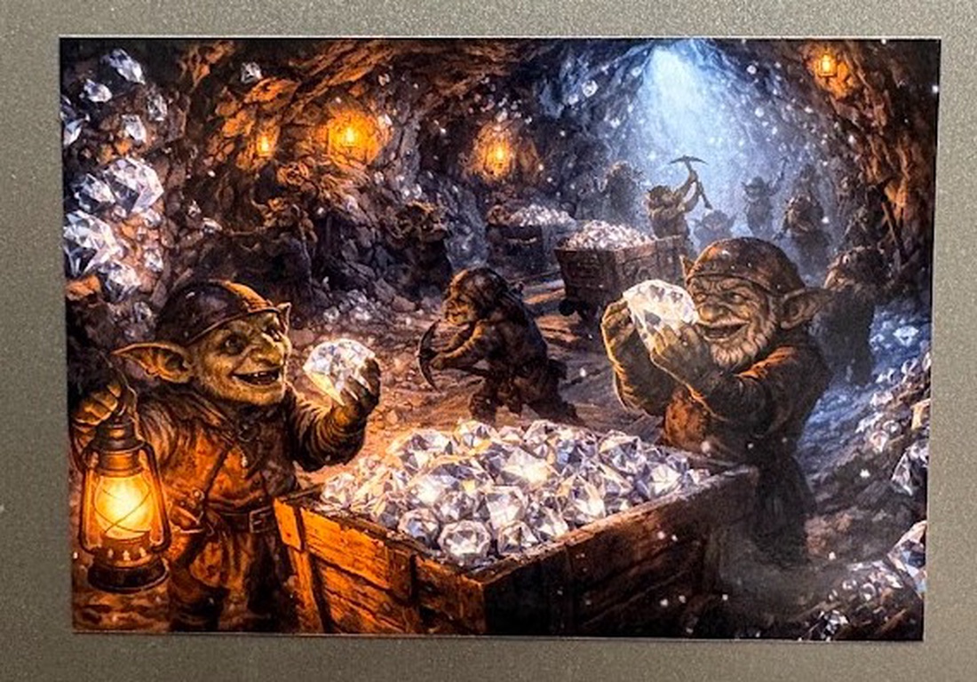 Magnet de frigider Kobolzii în mina de diamante - casă & stil de viață - echipamente de bucătărie - decor de bucătărie - magneți de frigider - Artynos.ro