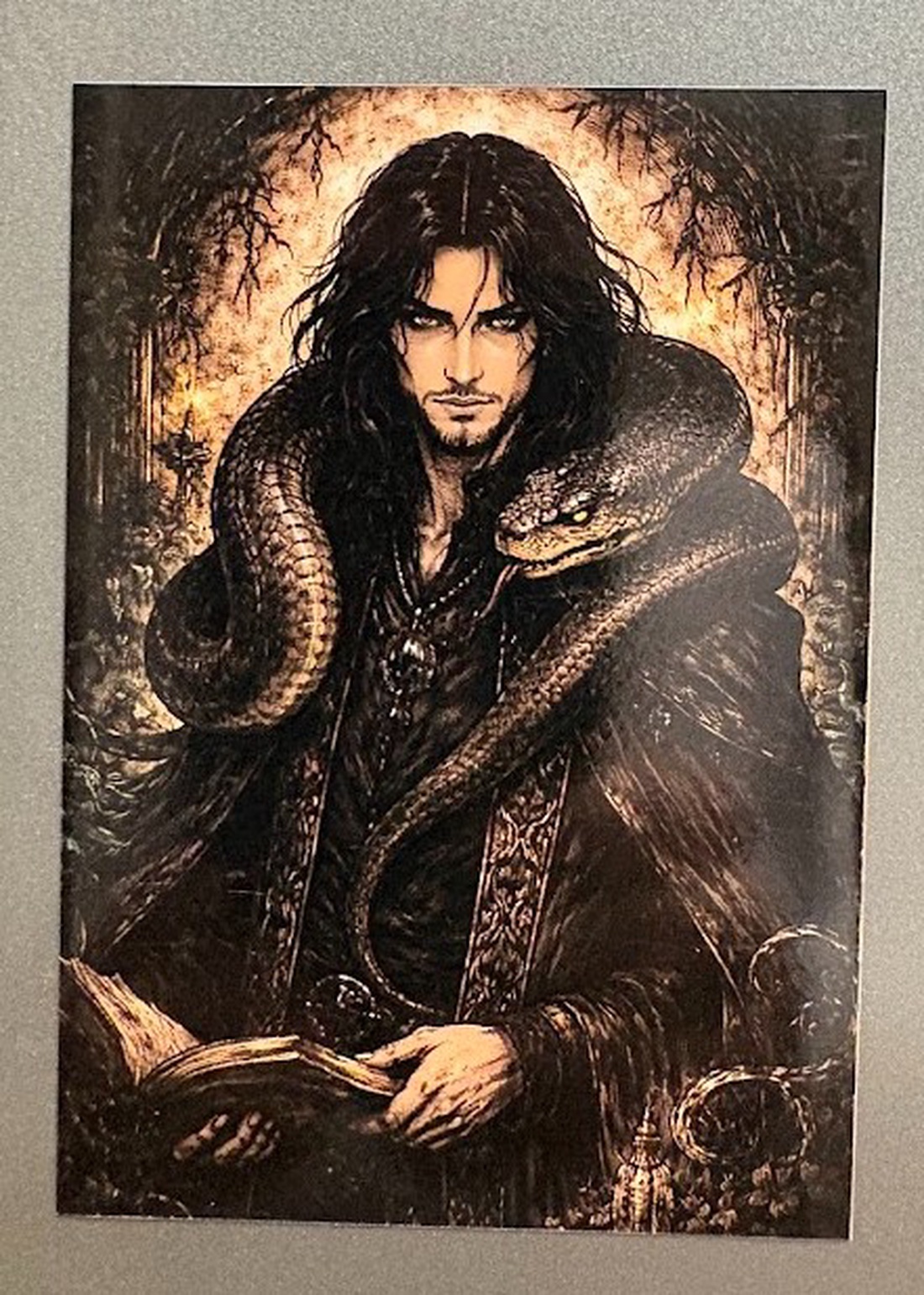 Magnet de frigider Vrăjitor cu șarpe - casă & stil de viață - echipamente de bucătărie - decor de bucătărie - magneți de frigider - Artynos.ro