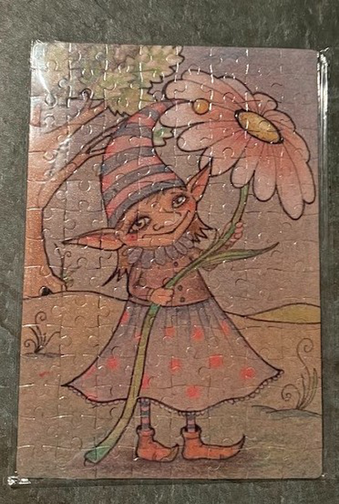 Puzzle magnet pentru frigider � Fata spiriduș de primăvară - casă & stil de viață - echipamente de bucătărie - decor de bucătărie - magneți de frigider - Artynos.ro