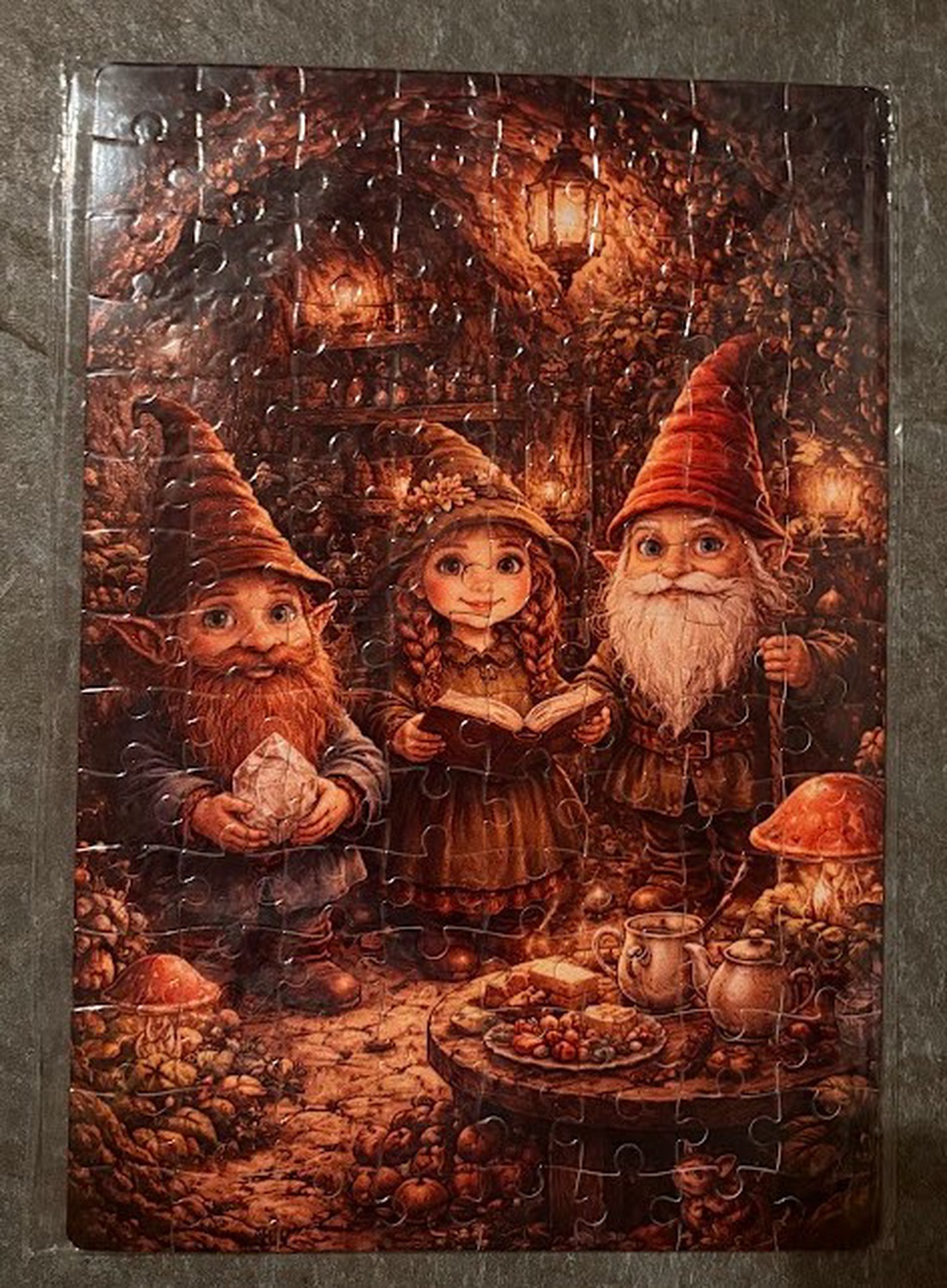 Puzzle magnet pentru frigider � Familia piticilor în căsuța lor - casă & stil de viață - echipamente de bucătărie - decor de bucătărie - magneți de frigider - Artynos.ro