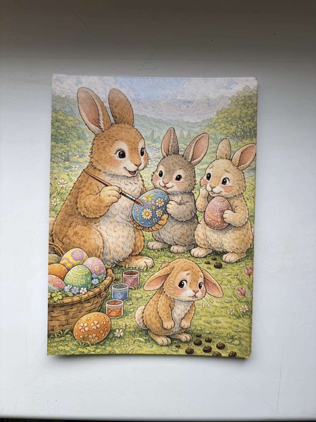 Carte poștală � Iepuraș de Paște și mica surpriză - casă & stil de viață - produse de papetărie - cărți poștale - Artynos.ro