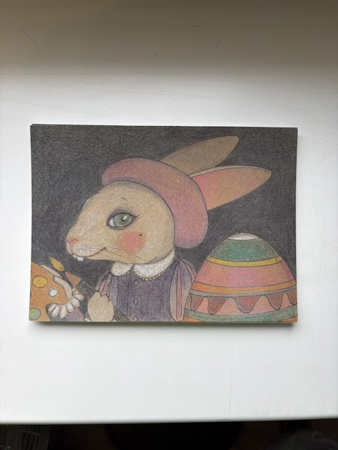 Carte poștală � Lepuraș simpatic de Paște cu ou încondeiat - casă & stil de viață - produse de papetărie - cărți poștale - Artynos.ro