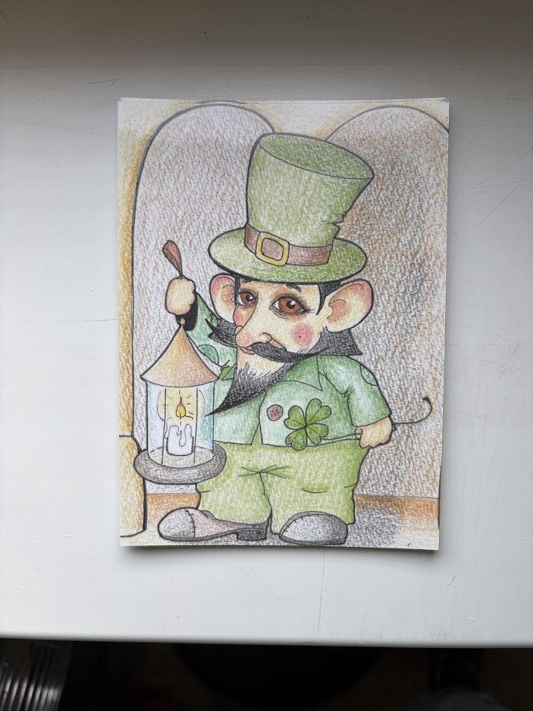 Carte poștală � Spiriduș de Ziua Sfântului Patrick - casă & stil de viață - produse de papetărie - cărți poștale - Artynos.ro