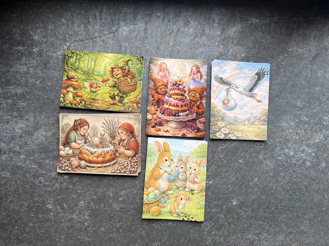 5 cărți poștale � pachet personalizabil, la preț redus - casă & stil de viață - produse de papetărie - cărți poștale - Artynos.ro