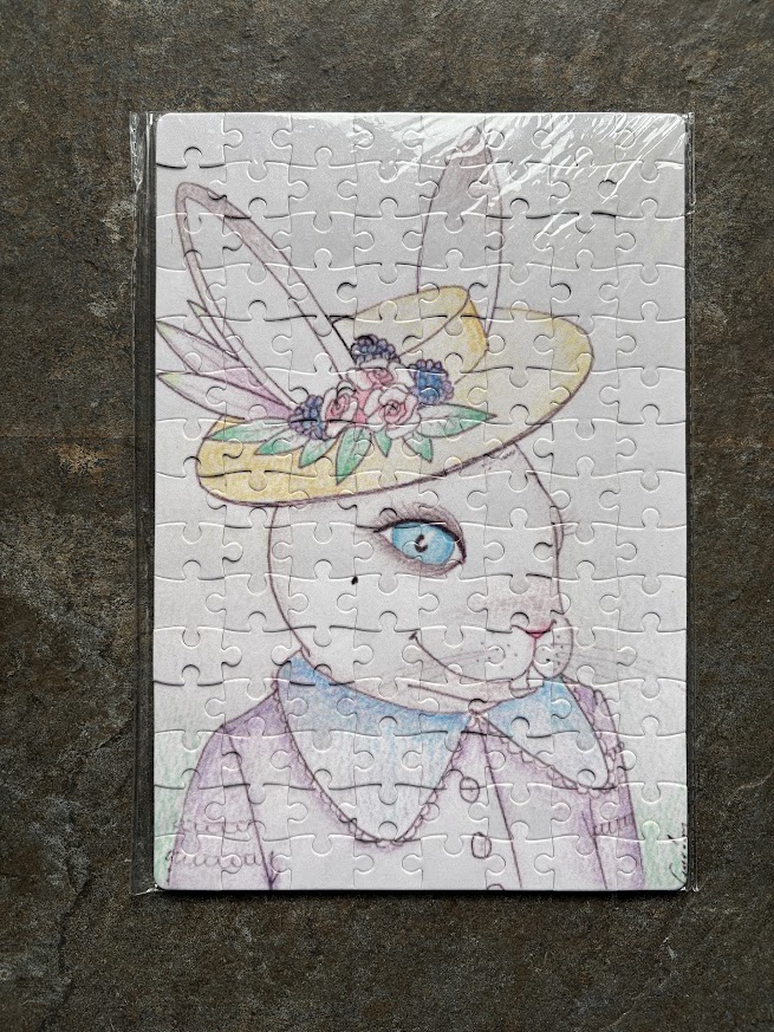 Puzzle magnet de frigider � Drăgălașă iepurașă de Paște - casă & stil de viață - echipamente de bucătărie - decor de bucătărie - magneți de frigider - Artynos.ro