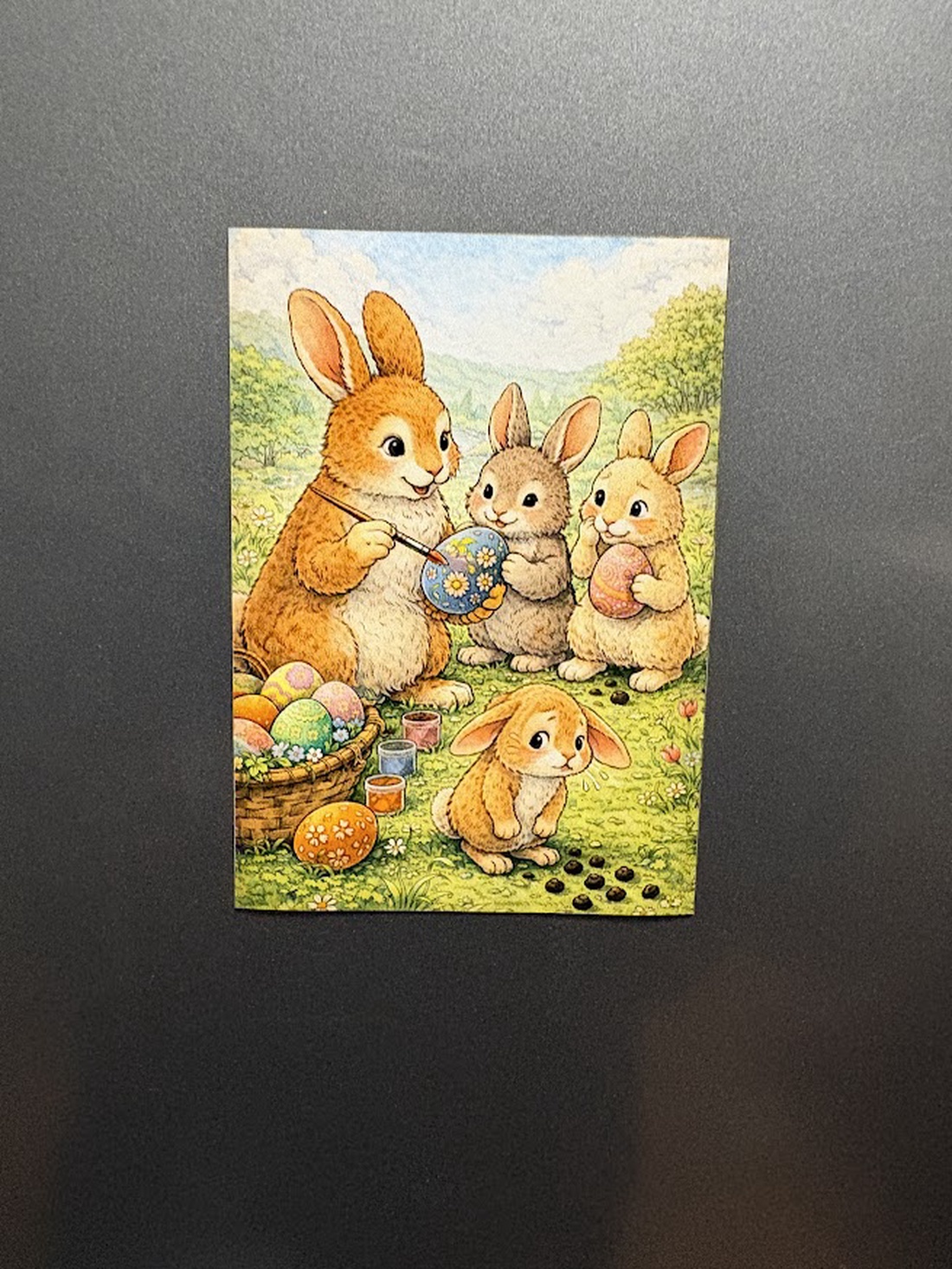 Magnet de frigider amuzant de Paște - decor de sărbători - decorațiuni de paște - alte creații de paște - Artynos.ro