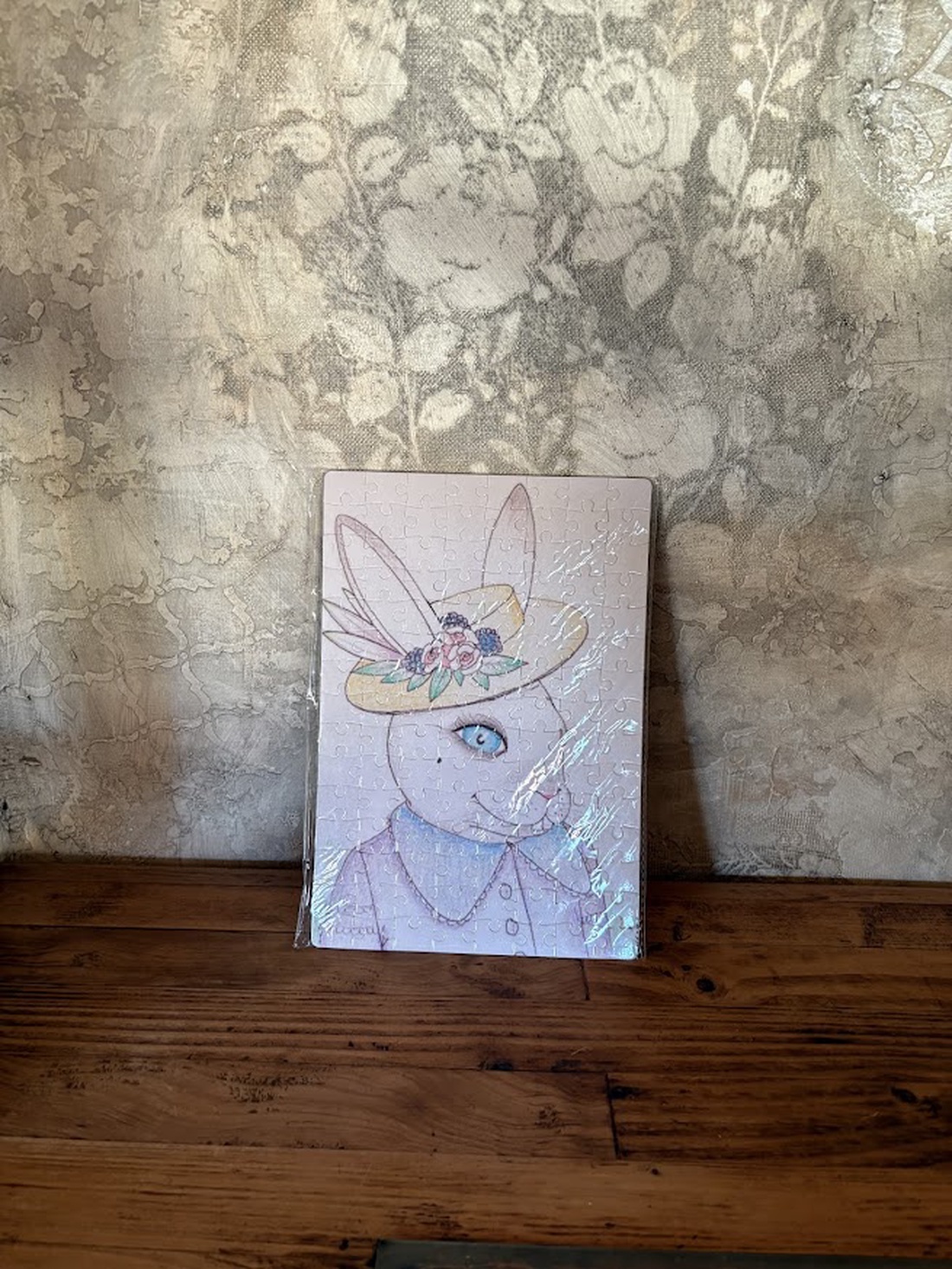 Puzzle magnet de frigider � Drăgălașă iepurașă de Paște - decor de sărbători - decorațiuni de paște - alte creații de paște - Artynos.ro