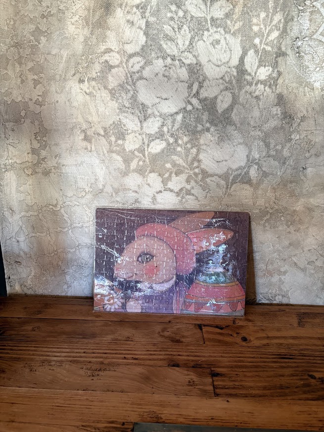 Puzzle magnet de frigider � Iepuraș de Paște cu ou încondeiat - decor de sărbători - decorațiuni de paște - alte creații de paște - Artynos.ro