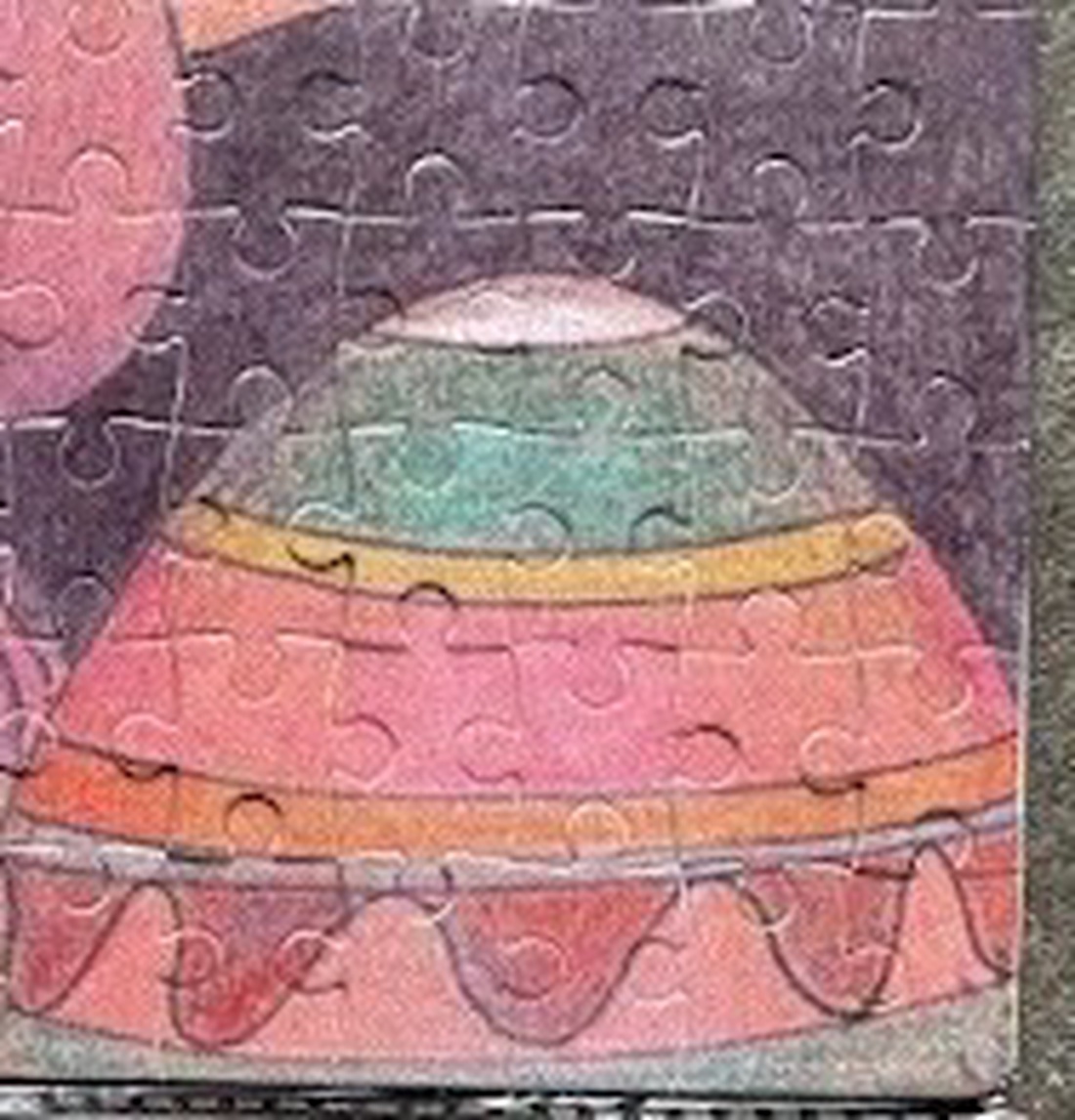 Puzzle magnet de frigider � Iepuraș de Paște cu ou încondeiat - decor de sărbători - decorațiuni de paște - alte creații de paște - Artynos.ro