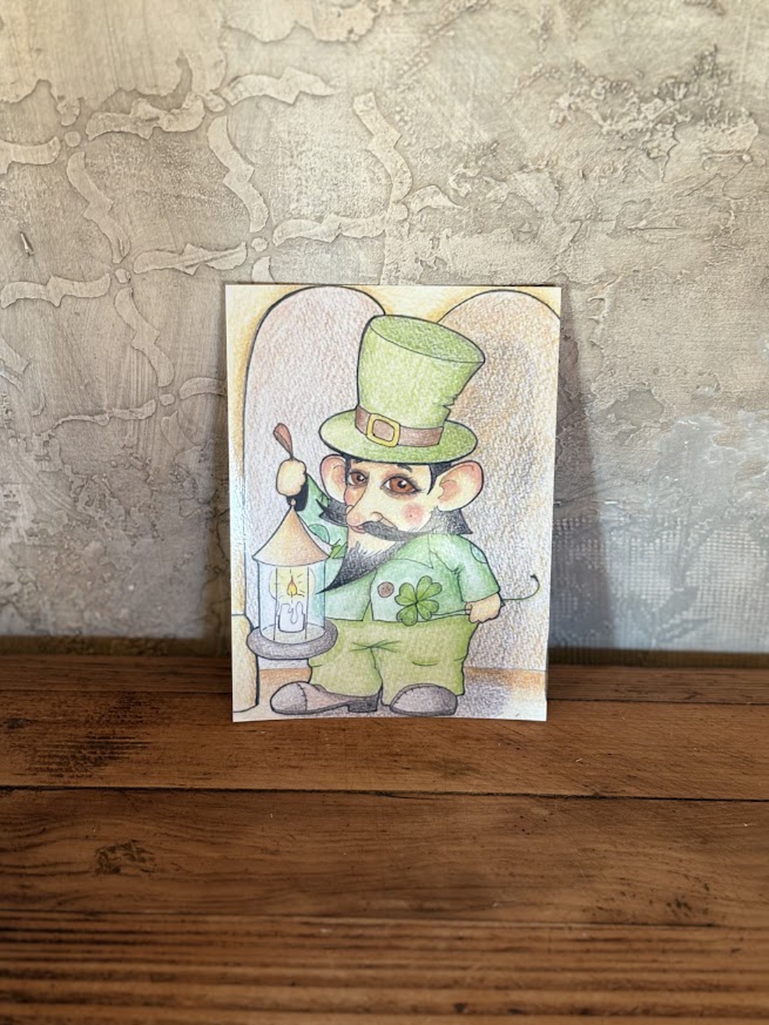 Carte poștală � Spiriduș de Ziua Sfântului Patrick - casă & stil de viață - produse de papetărie - cărți poștale - Artynos.ro