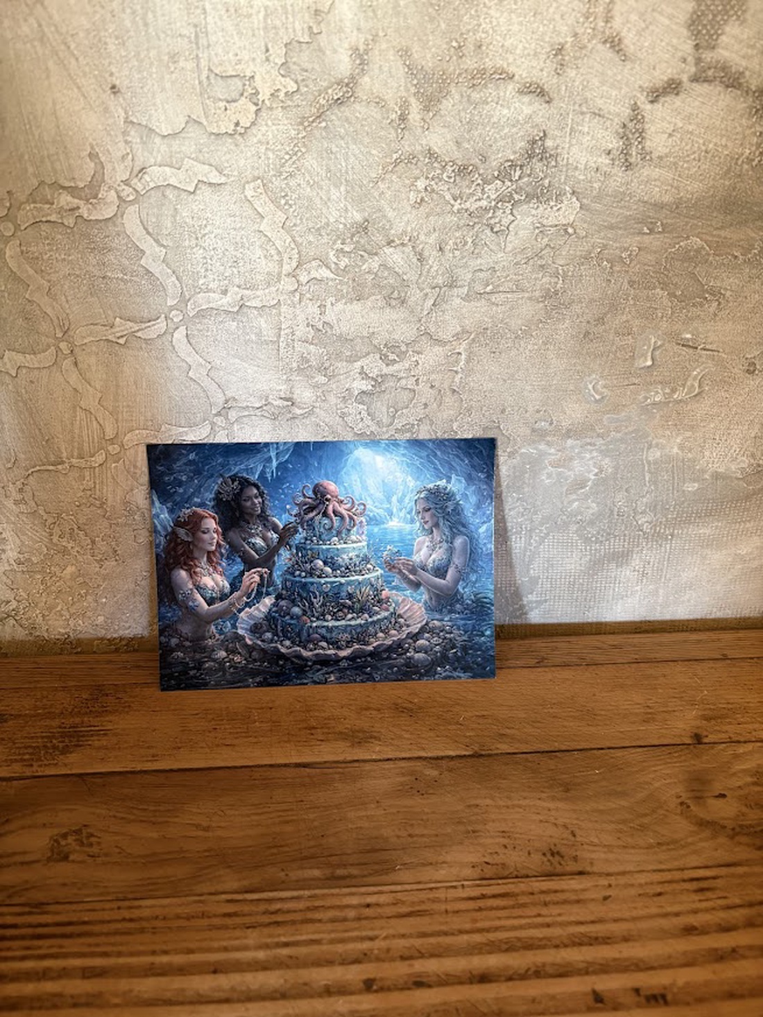 Carte poștală � Sirene pregătind un tort marin - casă & stil de viață - produse de papetărie - cărți poștale - Artynos.ro