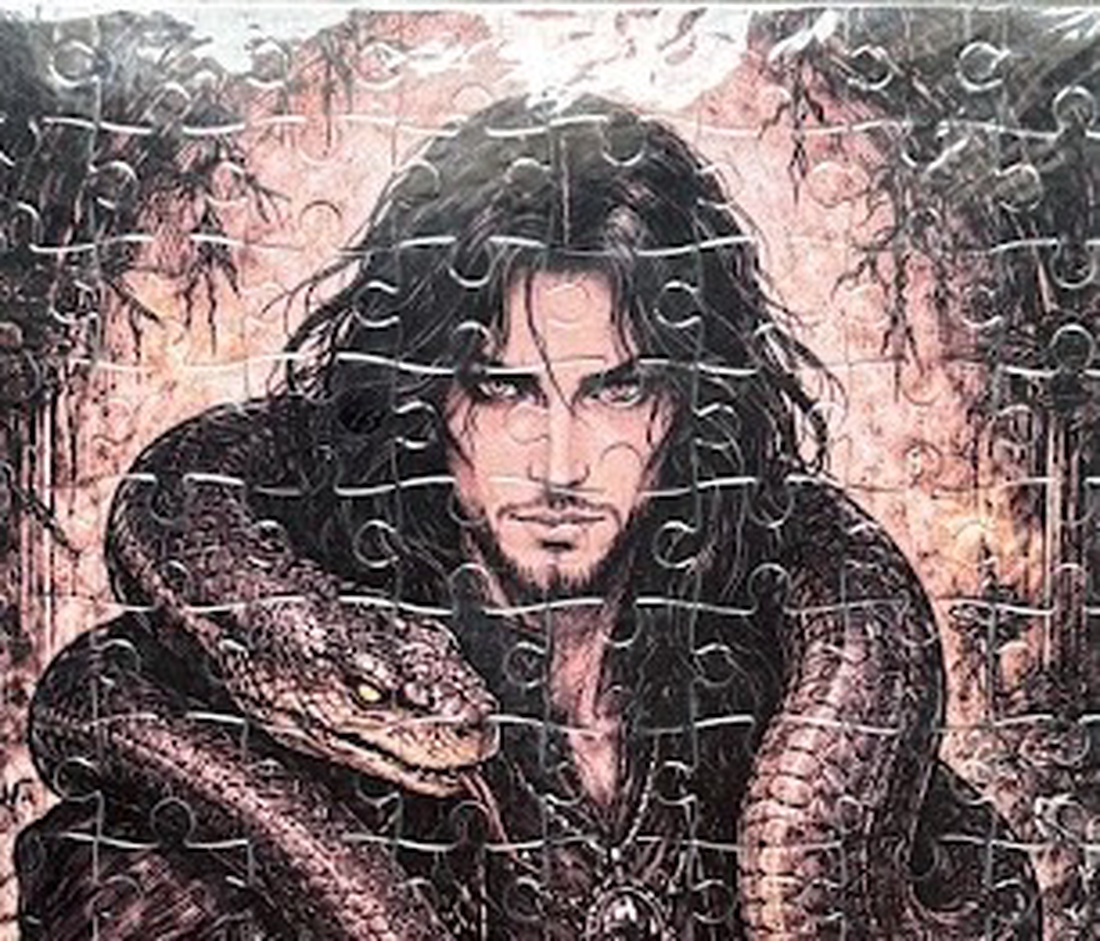 Puzzle magnet pentru frigider � Vrăjitor cu șarpe - casă & stil de viață - echipamente de bucătărie - decor de bucătărie - magneți de frigider - Artynos.ro