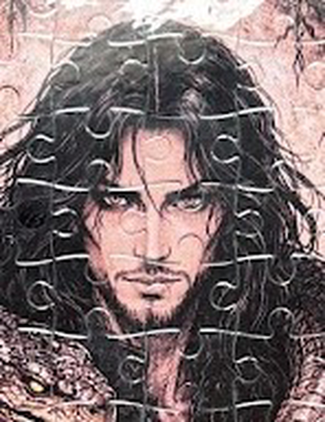 Puzzle magnet pentru frigider � Vrăjitor cu șarpe - casă & stil de viață - echipamente de bucătărie - decor de bucătărie - magneți de frigider - Artynos.ro