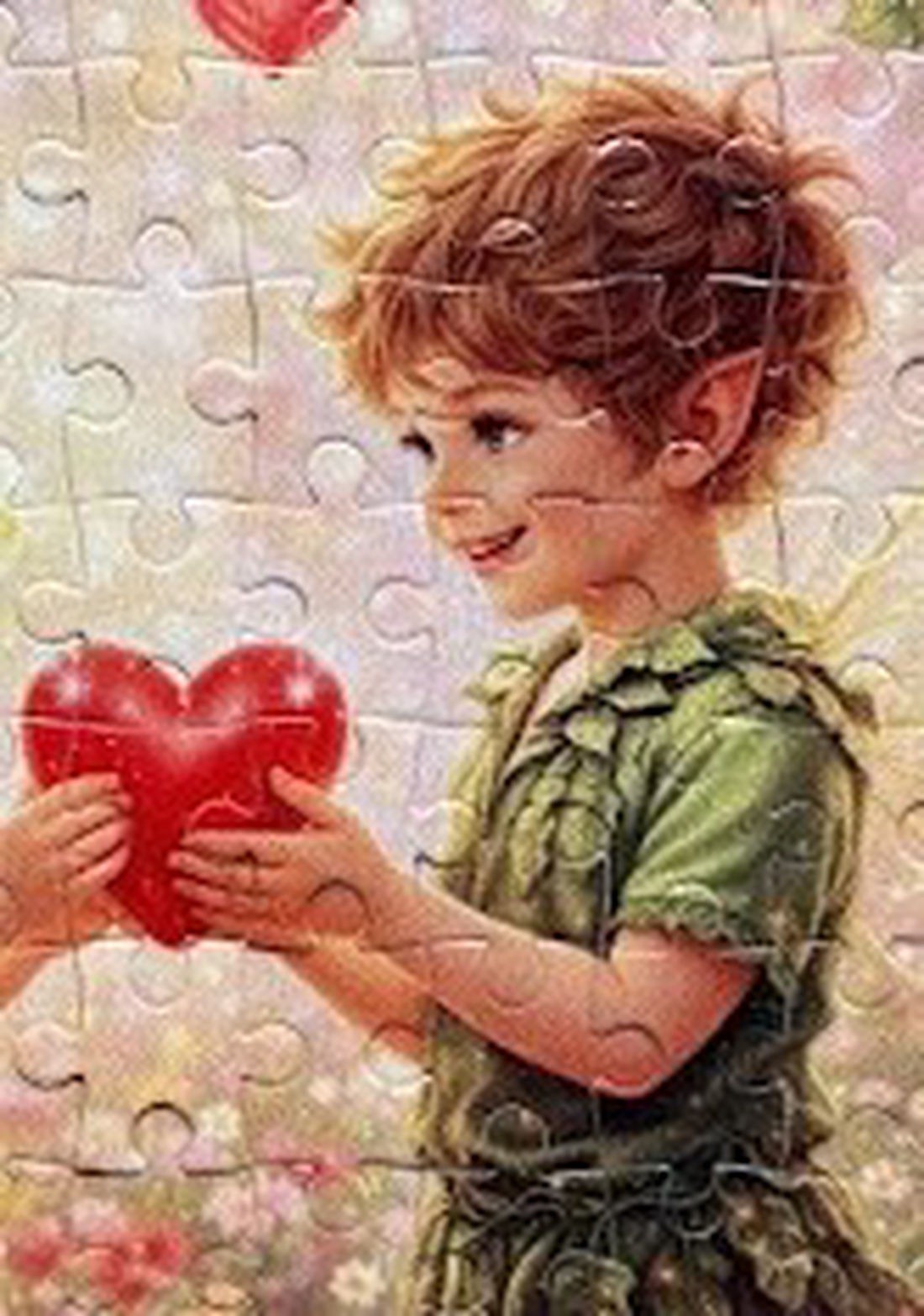 Puzzle magnet pentru frigider � Zâne copii de Ziua Îndrăgostiților - casă & stil de viață - echipamente de bucătărie - decor de bucătărie - magneți de frigider - Artynos.ro