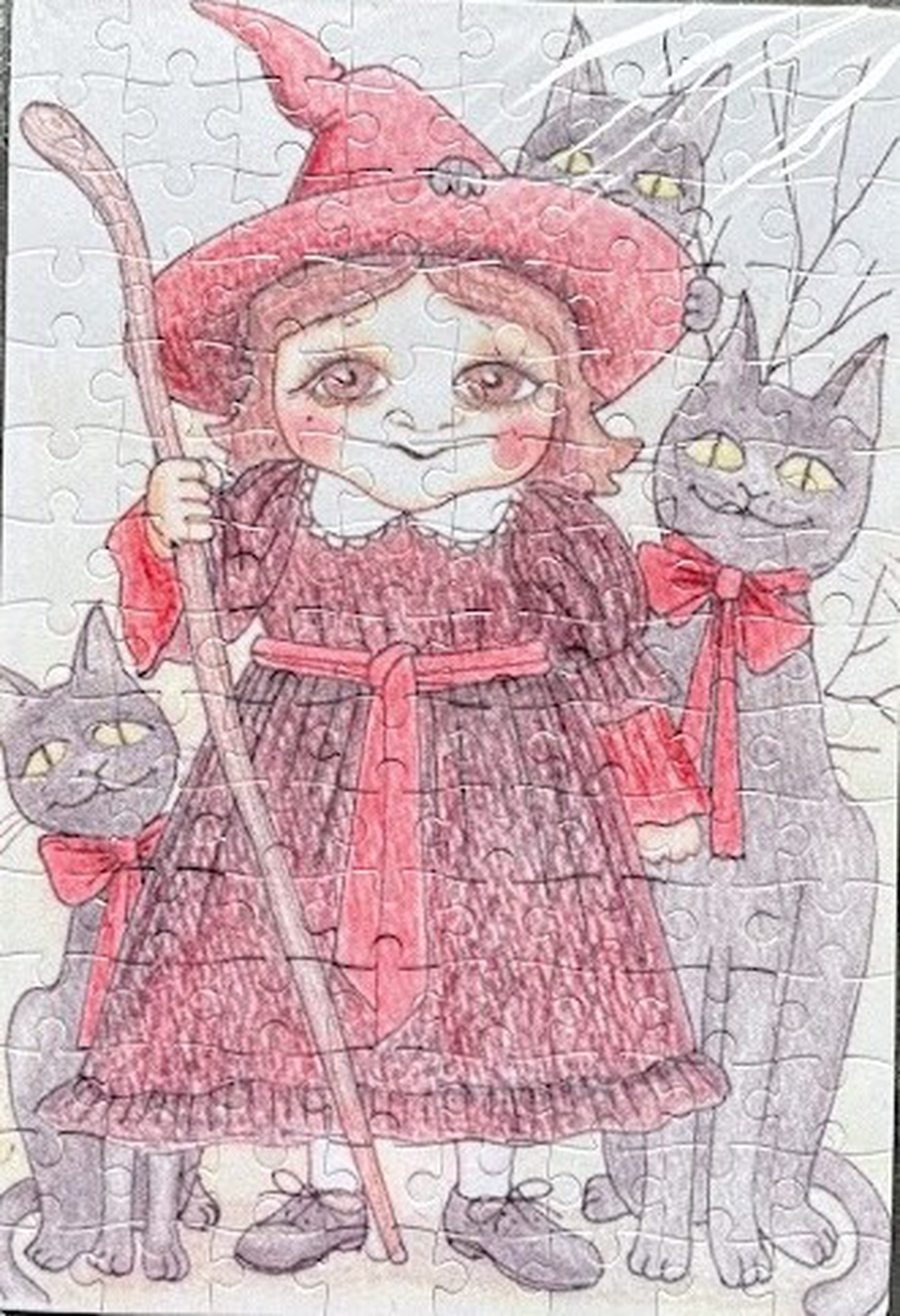 Puzzle magnet pentru frigider � mica vrăjitoare - casă & stil de viață - echipamente de bucătărie - decor de bucătărie - magneți de frigider - Artynos.ro