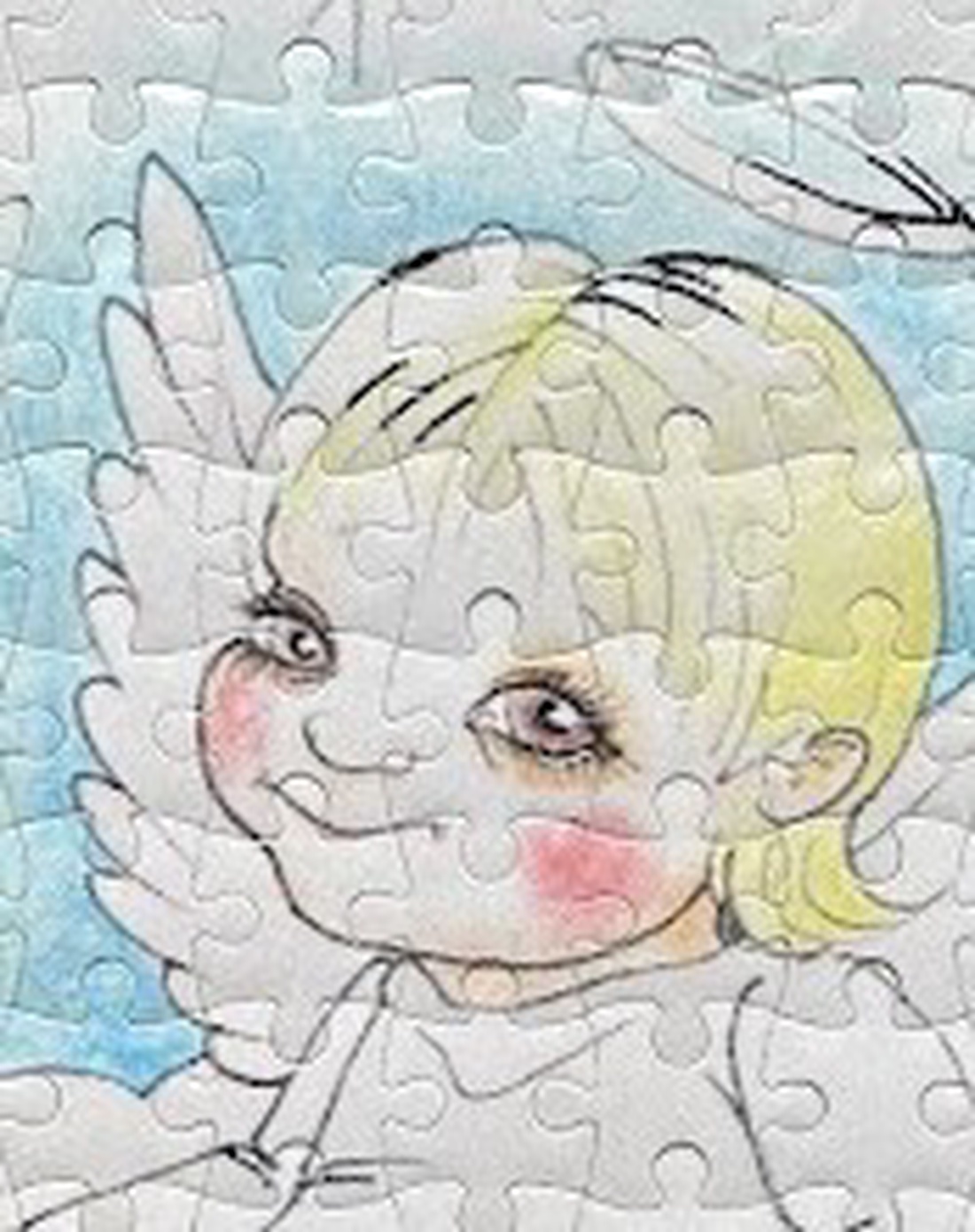 Puzzle magnet pentru frigider � Îngeraș - casă & stil de viață - echipamente de bucătărie - decor de bucătărie - magneți de frigider - Artynos.ro