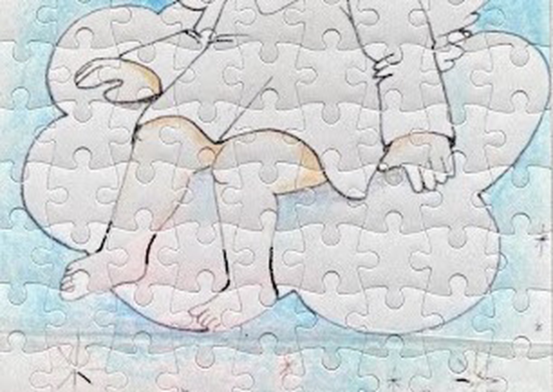 Puzzle magnet pentru frigider � Îngeraș - casă & stil de viață - echipamente de bucătărie - decor de bucătărie - magneți de frigider - Artynos.ro