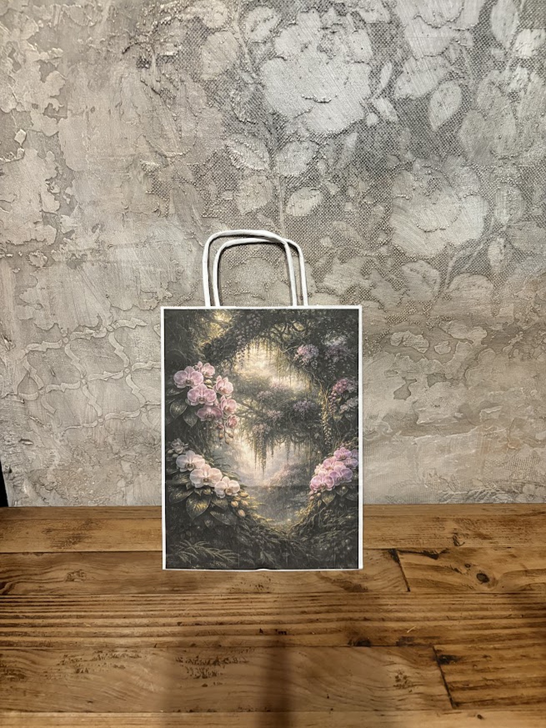 Punguță cadou � orhidee - accessorii și unelte - hârtie - hârtie decorativă - Artynos.ro