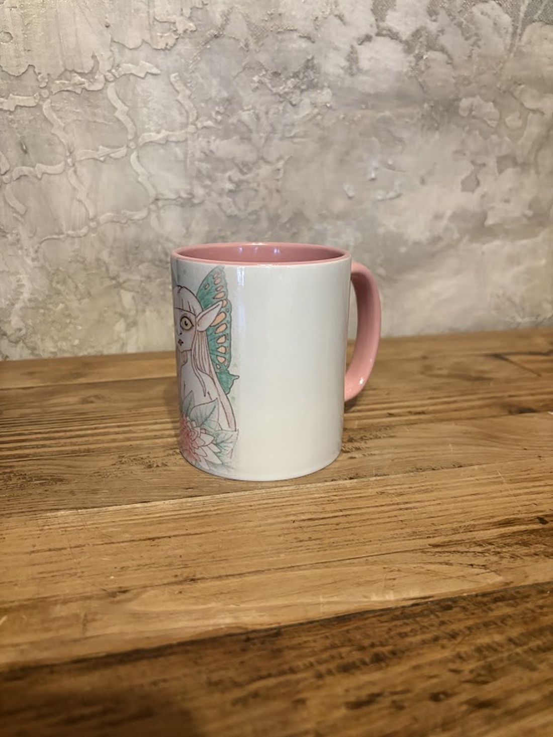 Cană Zână cu aripi verzi - casă & stil de viață - echipamente de bucătărie - accesorii de servire - căni - Artynos.ro