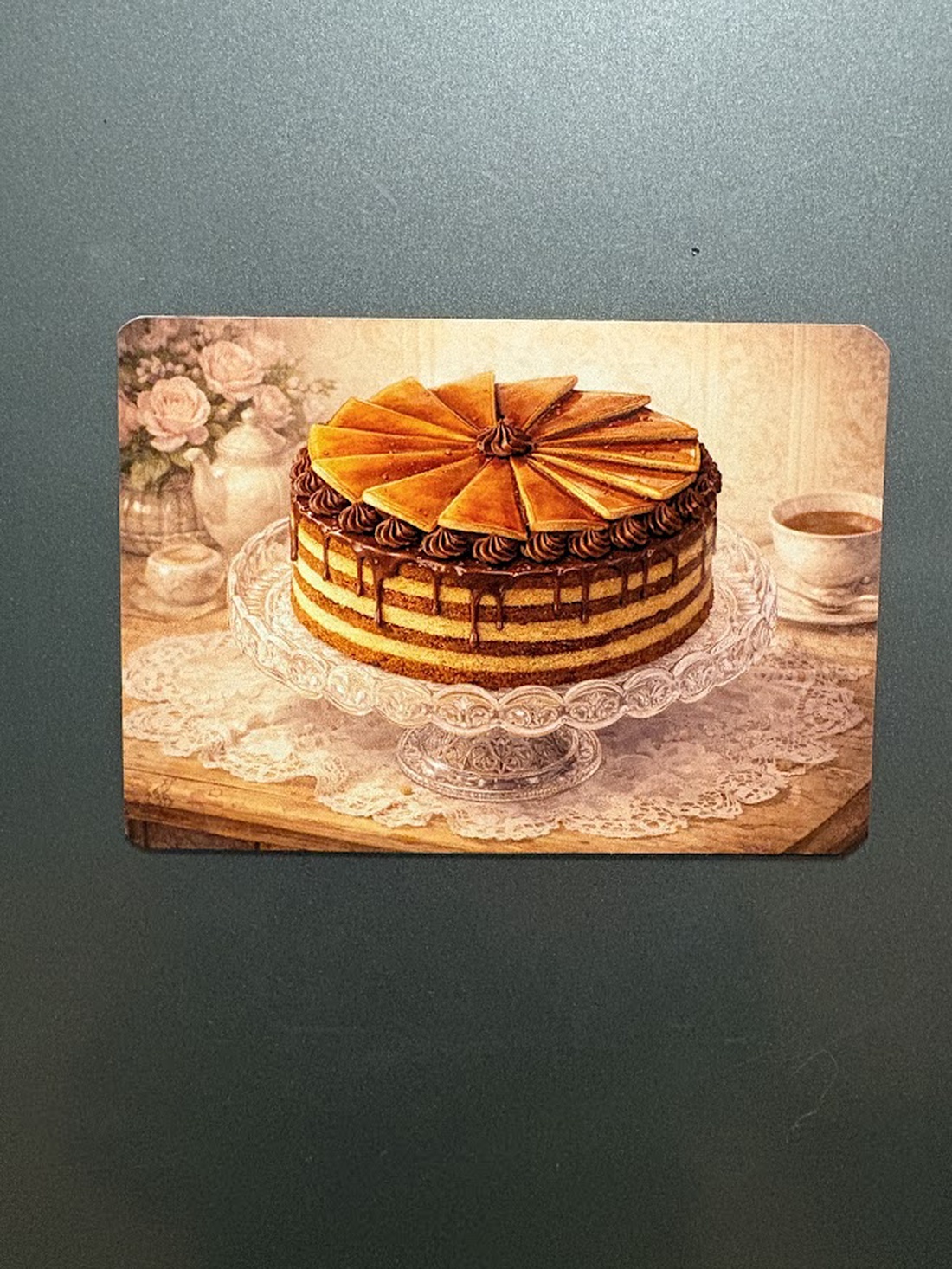 Magnet frigider Tort Dobos �� - casă & stil de viață - echipamente de bucătărie - decor de bucătărie - magneți de frigider - Artynos.ro